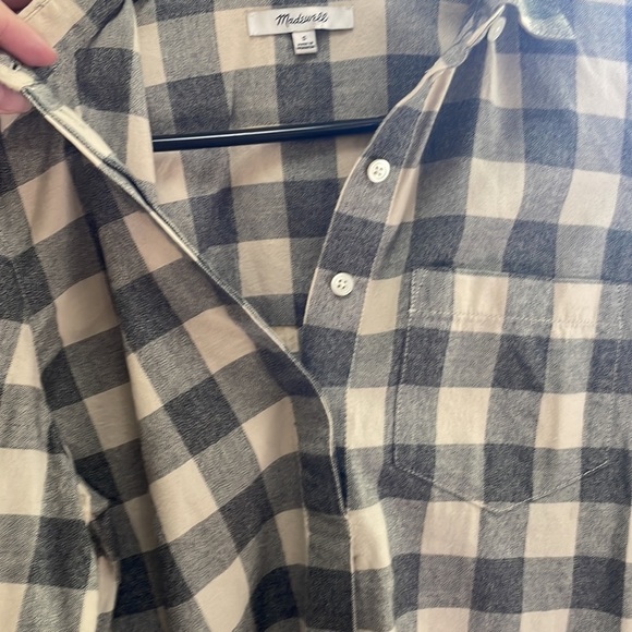 MADEWELL - Exboyfriend Casual Button Down - Pullover - Checkered - S - Picture 5 of 10